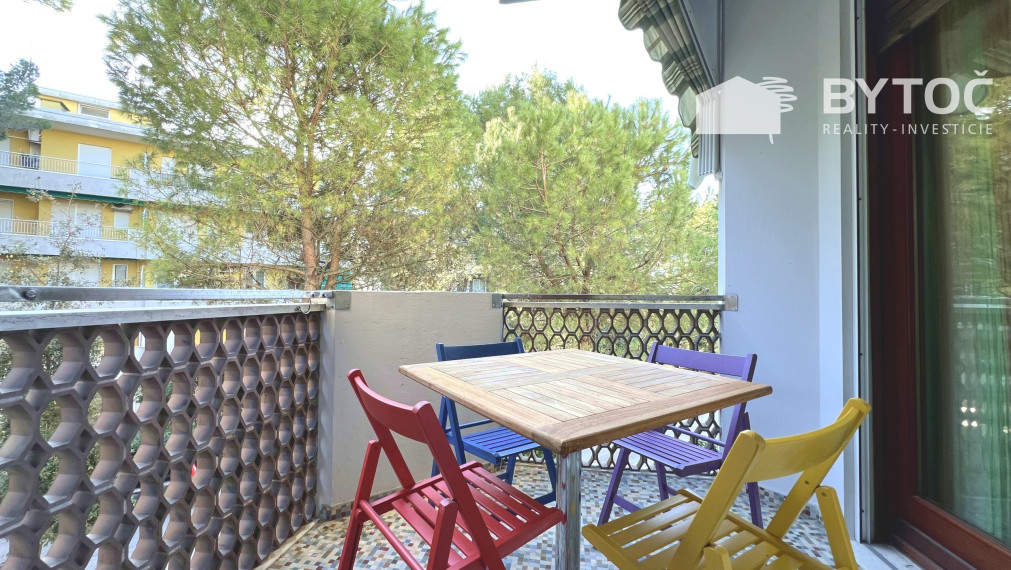 PREDANÉ! 2-izb. byt s terasou s parkovaním v Taliansku na ostrove Grado - Pineta