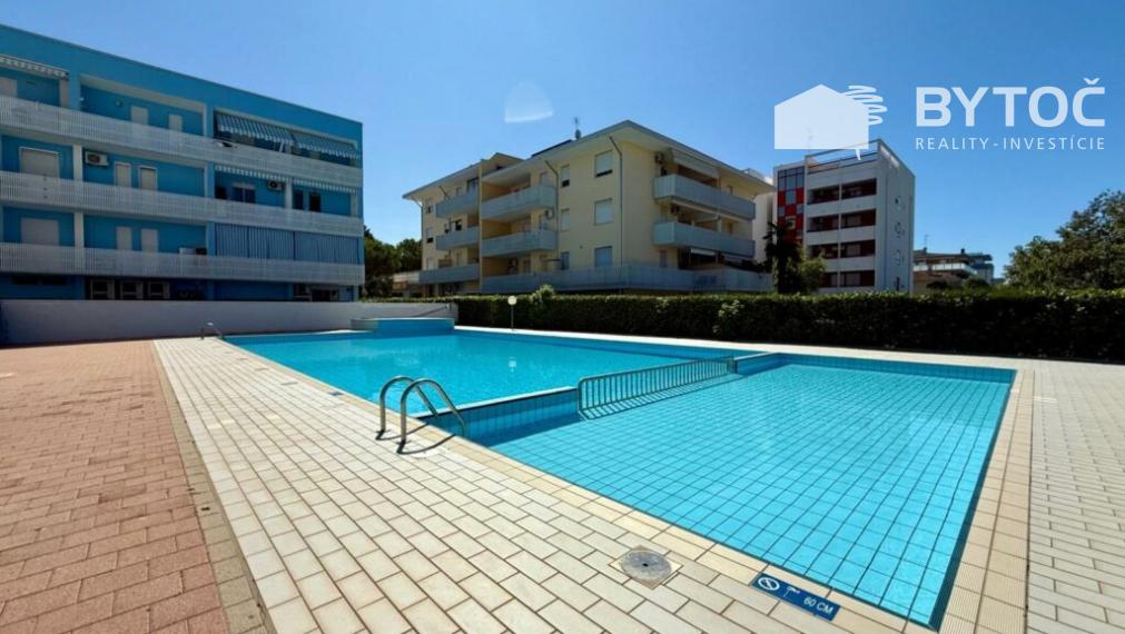 BYTOČ RK - svetlý 2-izb. apartmán s terasou a parkovaním v Taliansku Bibione