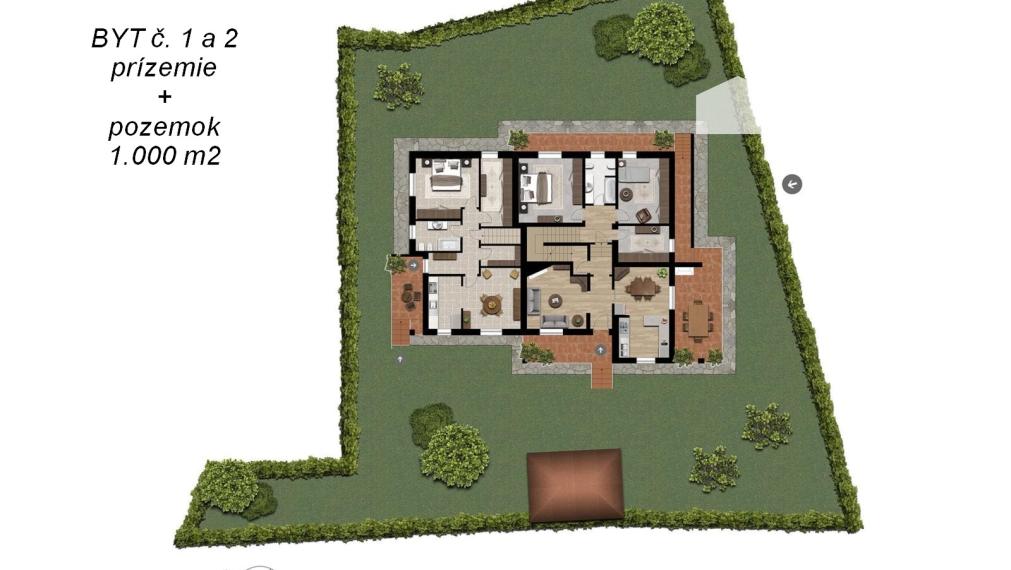 BYTOČ RK - samostatná vila s dvomi bytmi v Taliansku neďaleko pobrežia - Staranzano