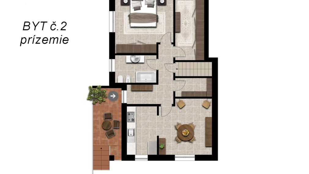 BYTOČ RK - samostatná vila s dvomi bytmi v Taliansku neďaleko pobrežia - Staranzano