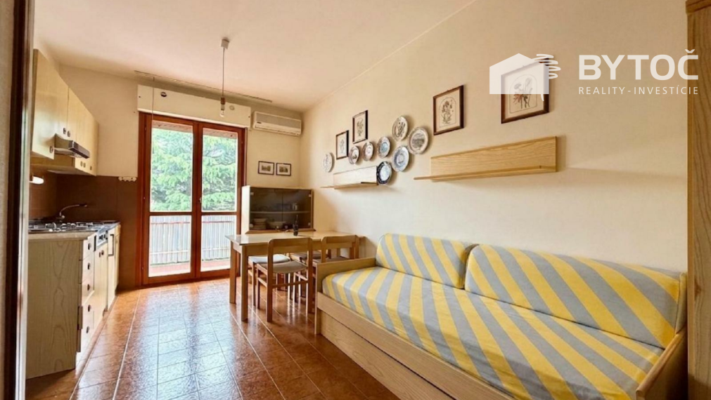 BYTOČ RK - pekný 1-izb. apartmán s veľkou terasou v Taliansku Bibione