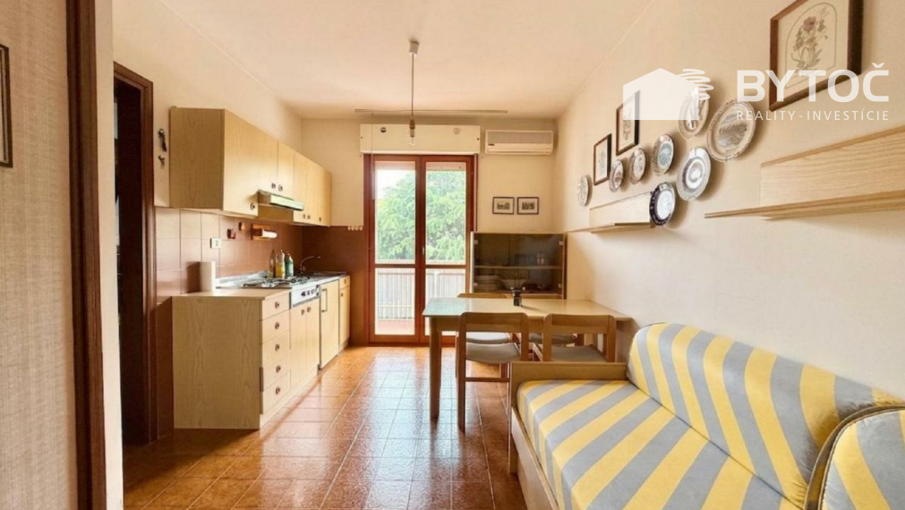 BYTOČ RK - pekný 1-izb. apartmán s veľkou terasou v Taliansku Bibione